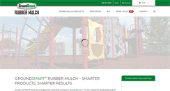 Desktop Screenshot of groundsmartrubbermulch.com
