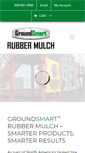 Mobile Screenshot of groundsmartrubbermulch.com